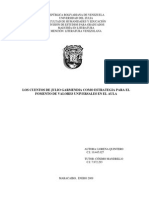 Los Cuentos de Julio Garmendia Como Estrategia para El Fomento de Valores en El Aula