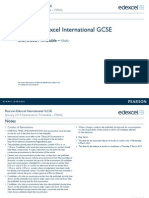 Edexcel IGCSE January 2015 Timetable Final