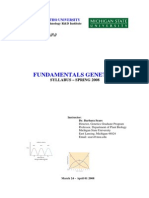 Genetics Syllabus