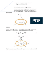 Electric Field On The Axis of A Ring: Solutions: Q Is Lying in The