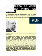 La Maleta de José Antonio Primo de Rivera