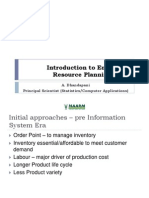 Enterprise Resource Planning Introduction