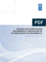 Manual de Planificación, Seguimiento y Evaluación de Los Resultados de Desarrollo (PNUD)