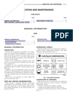 Lubrication and Maintenance: General Information