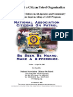 How To Start Citizen Patrol Program