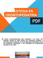 Anestesia en Odontopediatria