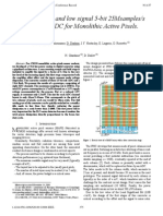 A Low Power, and Low Signal 5-Bit 25msamples/s Pipelined ADC For Monolithic Active Pixels