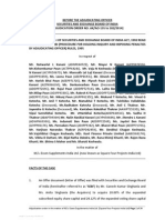 Adjudication Order in The Matter of M/s. Essen Supplements India Ltd. (Square Four Projects India LTD) Page 1 of 24