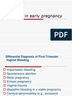 Bleeding in Early Pregnancy