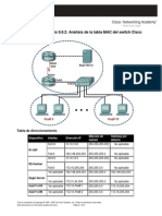 Análisis de La Tabla MAC Del Switch Cisco