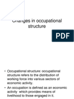 Changes in Occupational Structure