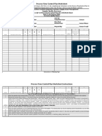 Process Flow Control Plan Worksheet