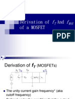 Derivation of and of A Mosfet: T MAX