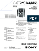 Service Manual: HCD-GT22/GT44/GT55