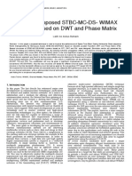 Design of Proposed STBC-MC-DS - WIMAX Systems Based On DWT and Phase Matrix