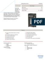 Description Power Range: Analog Servo Drive