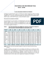 Plan Plurinacional de Seguridad Vial 2014-2018 BOLIVIA