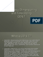 Geometric Dimensioning and Tolerancing GD&T