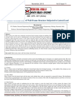 Studies On Behaviour of Wall-Frame Structure Subjected To Lateral Load