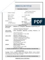 Resume of Abdul Qudoos Memon