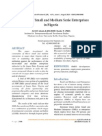 Constraints of Small and Medium Scale Enterprises in Nigeria by AJAYI Adeola & JEGEDE Charles T.