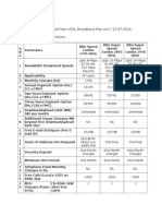 Dear BSNL Customers, BSNL Has Launched New VDSL Broadband Plan W.E.F. 21-07-2014. The Details Is As Below