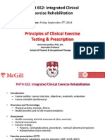 Clinical Exercise Prescription