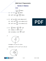 Radians - Solutions