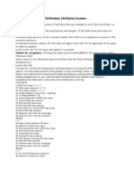 Chiller Functional Performance Verification Procedure