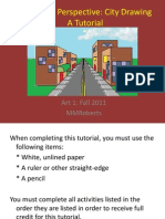 One Point Perspective: City Drawing A Tutorial: Art 1: Fall 2011 Mmroberts