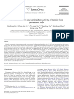 Structural Features and Antioxidant Activity of Tannin From Persimmon Pulp