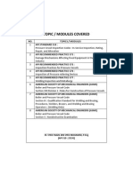 Topic / Modules Covered: Ir. Syed Fadzil Bin Syed Mohamed, P.Eng (API 510: 25191)