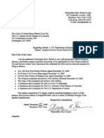 Strunk Filing of Complaint and Petition of 121009 in Re FOIA USDA W Exhibits in DCD 121109