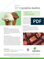 MALTISWEET® Crystalline Maltitol Fact Sheet