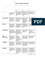 Common Craft Rubric