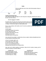 Verbs: Transitive and Intransitive Verbs