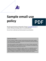 Sample Email Policy Template