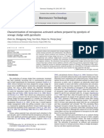 Characterization of Mesoporous Activated Carbons Prepared by Pyrolysisnext Term of Sewage Sludge With Pyrolusite