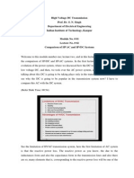 High Voltage DC Transmission Prof. Dr. S. N. Singh Department of Electrical Engineering Indian Institute of Technology, Kanpur