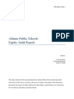 Atlanta Public Schools - Equity Audit Report Final