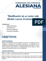 Modificación de Un Motor Rally Modelo Lancer