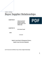 Buyer Supplier Relationship Case Study