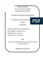 Approaches To Economic Analysis of Projects