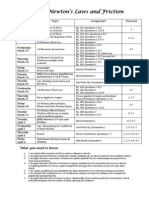 Physics 20 Dynamics Forces Unit Plan