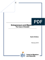 Entrepreneurs and Migration: The Case of Sweden