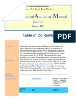 FDA Bacteriological Analysis