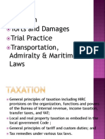 Taxation Torts and Damages Trial Practice Transportation, Admiralty & Maritime Laws