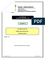 Mathematics P2 Feb-March 2013 Memo Eng