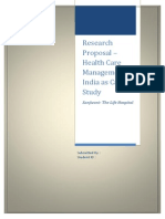 Research Proposal - Health Care