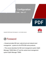 OptiX RTN 600 Configuration-Using T2000 and T2000 Web LCT